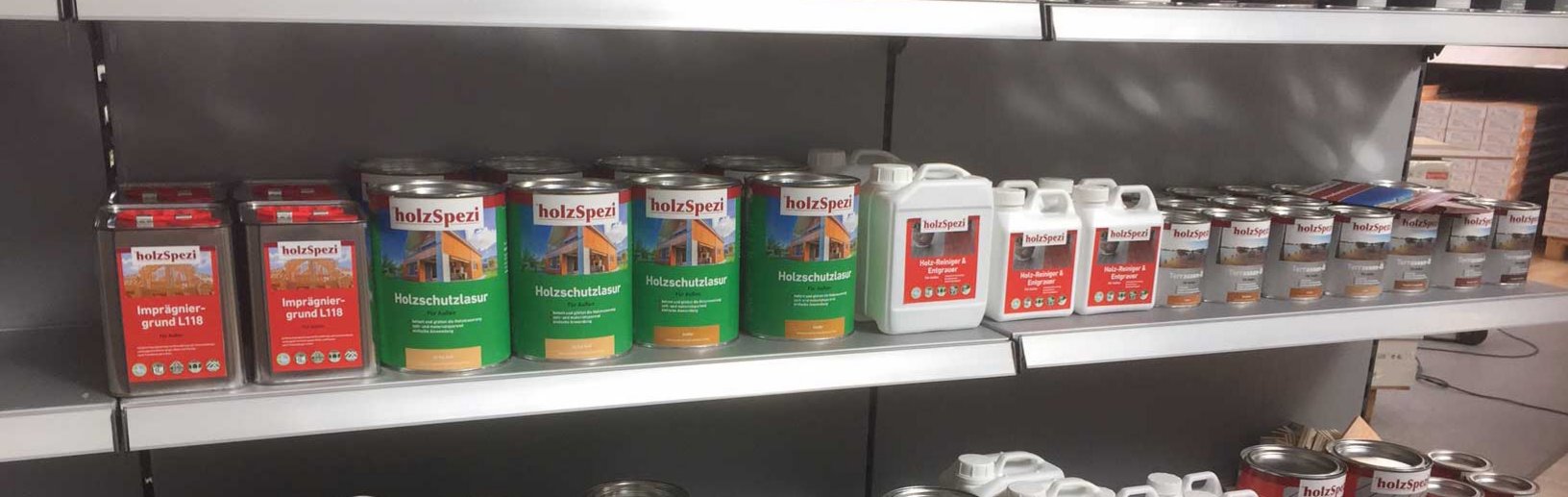 holzSpezi Farben Sortiment holzSpezi Farben Sortiment